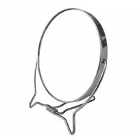 Oboustranné kulaté zrcátko Duko M-07 - 90 x 100 mm
