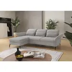 Sit & More ROHOVÁ SEDAČKA, textil, barvy stříbra