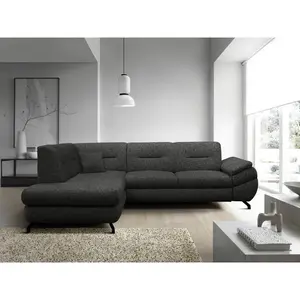 MID.YOU ROHOVÁ SEDAČKA, textil, tmavě šedá