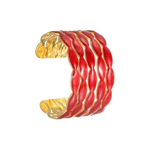 Oval 304 Stainless Steel Cuff Bangles