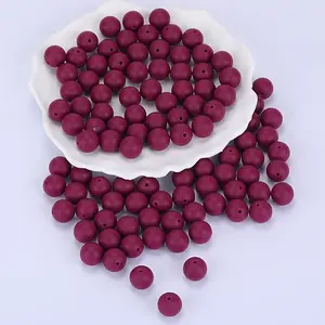 Round Silicone Focal Beads