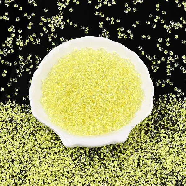 8/0 Inside Colours Transparent Glass Seed Beads