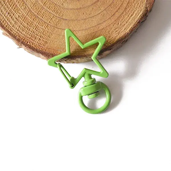 Spray Painted Alloy Swivel Snap Hooks Clasps
