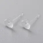 Eco-Friendly Plastic Stud Earrings