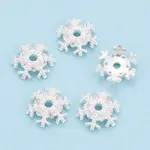 925 Sterling Silver Micro Pave Clear Cubic Zirconia Bead Caps
