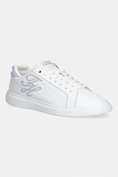 Tommy Hilfiger  TH ICON COURT SCRIPT sneakers boty dámské kožené