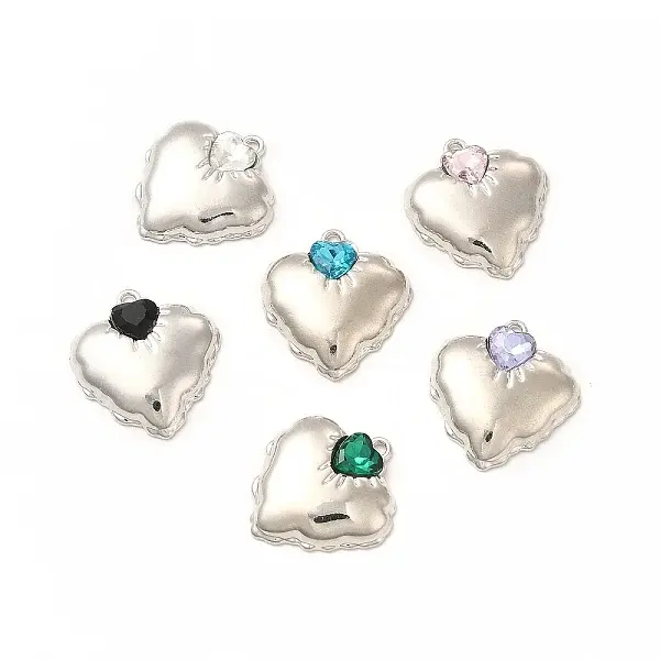 Rack Plating Alloy with Glass Pendants