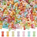 500Pcs Electroplate Opaque Resin Beads