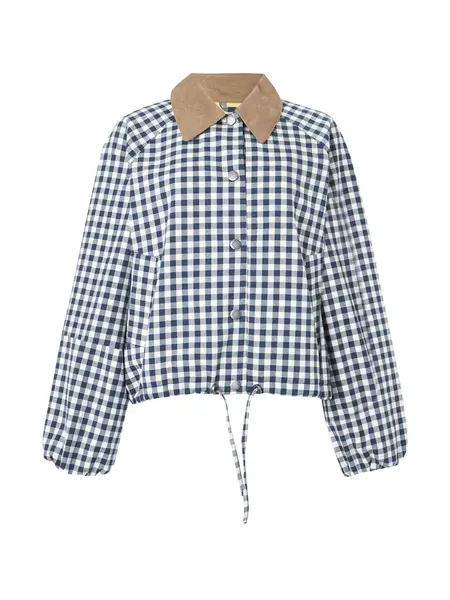 Barbour Prechodná bunda 'Ovingham'  modrá / modrá melírovaná / biela