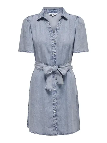 ONLY Košeľové šaty  modrá denim