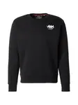 ALPHA INDUSTRIES Mikina  čierna / biela