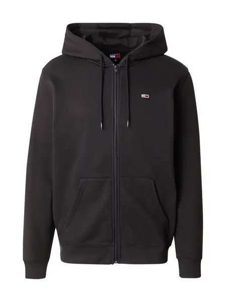 Tommy Jeans Tepláková bunda  čierna