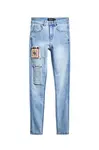 Desigual Džínsy  modrá / modrá denim / žltá / červená