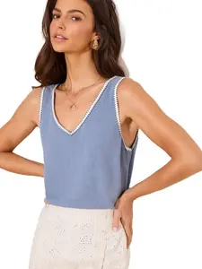 Lipsy Top  opálová / biela