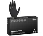 Silné nitrilové rukavice Espeon Nitril Premium - 100 ks, černé, velikost S (100025) + dárek zdarma