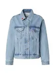 Abercrombie & Fitch Prechodná bunda  modrá denim