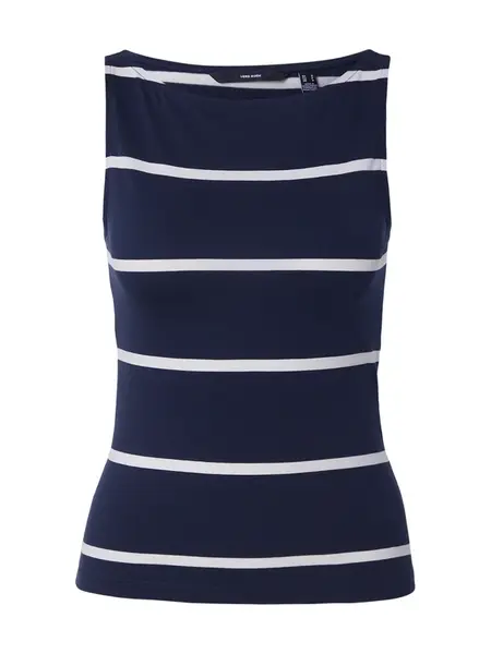 VERO MODA Top 'VMDina'  námornícka modrá / biela