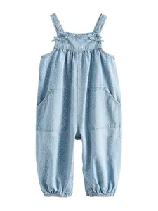 Next Overal  modrá denim / biela