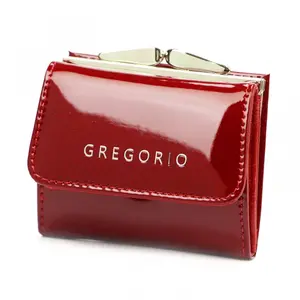 Dámská kožená peněženka červená - Gregorio Ariona