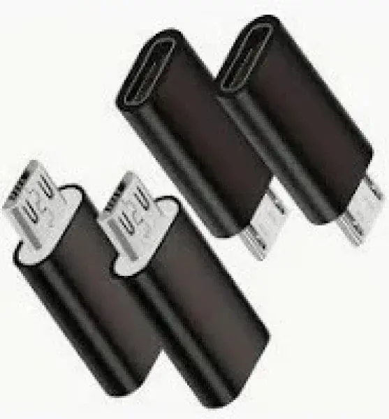 Adaptér USB typ C-microUSB černý pro nabíječky a datové kabely