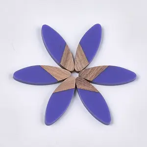 Resin & Walnut Wood Cabochons