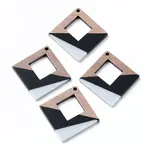 Resin & Walnut Wood Pendants