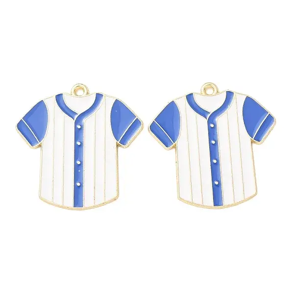 Baseball Alloy Enamel Pendants