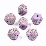 Painted Natural Wood Beads