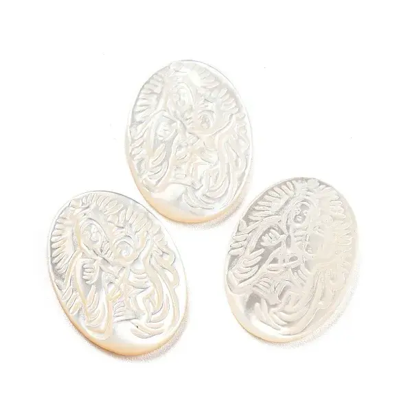 Religion Natural Sea Shell Cabochons