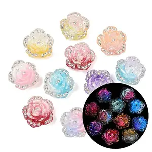 Two Tone Luminous Transparent Resin Beads