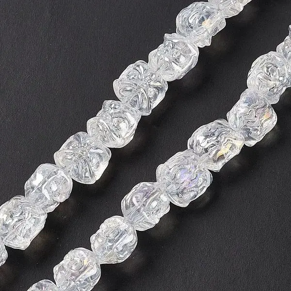 Transparent AB Colored Plated Electroplate Glass Beads