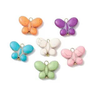 Dyed Synthetic Turquoise Pendants