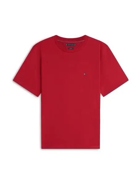 TOMMY HILFIGER Tričko  námornícka modrá / čerešňová / biela