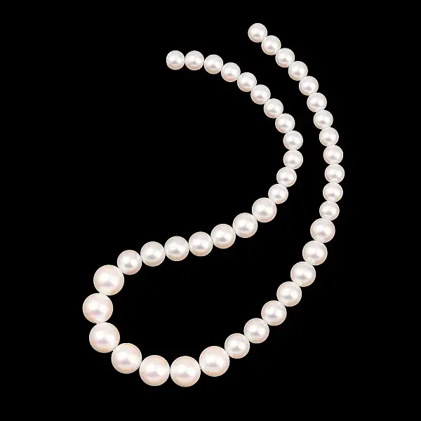 Electroplated Glass Pearl Graduated Beads Strands