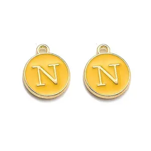 Golden Plated Alloy Enamel Charms