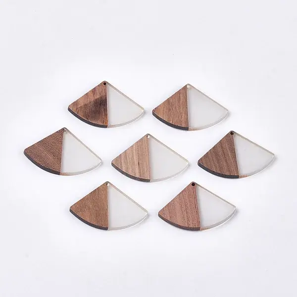 Resin & Walnut Wood Pendants