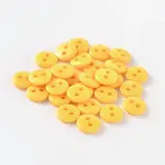 2-Hole Flat Round Resin Sewing Buttons for Costume Design