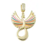 Brass Micro Pave Clear Cubic Zirconia Pendants