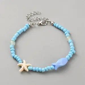 Glass Seed & Plastic Beaded Braceletss
