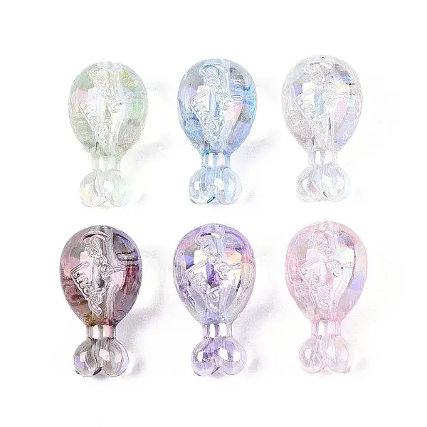 UV Plating Transparent Acrylic Beads