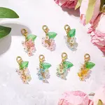 7Pcs Acrylic Flower Pendant Decorations