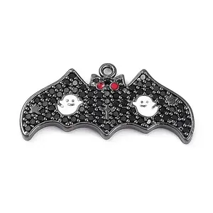 Rack Plating Brass Cubic Zirconia Pendants