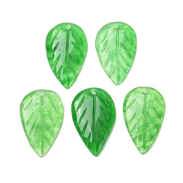 Dyed Natural Quartz Carved Pendants
