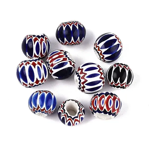 Handmade Millefiori Glass Rondelle Beads