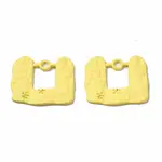 Spray Painted Alloy Pendants