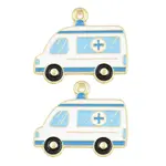 Medical Theme Alloy Enamel Pendants