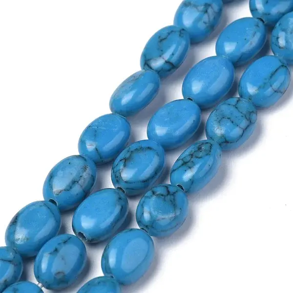 Synthetic Turquoise Bead Strand