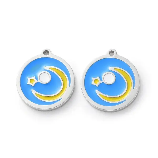 304 Stainless Steel Enamel Charms