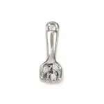 Brass Pave Clear Cubic Zirconia Pendants