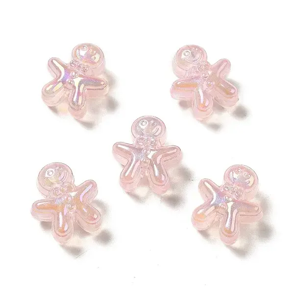 UV Plating Rainbow Iridescent Acrylic Beads